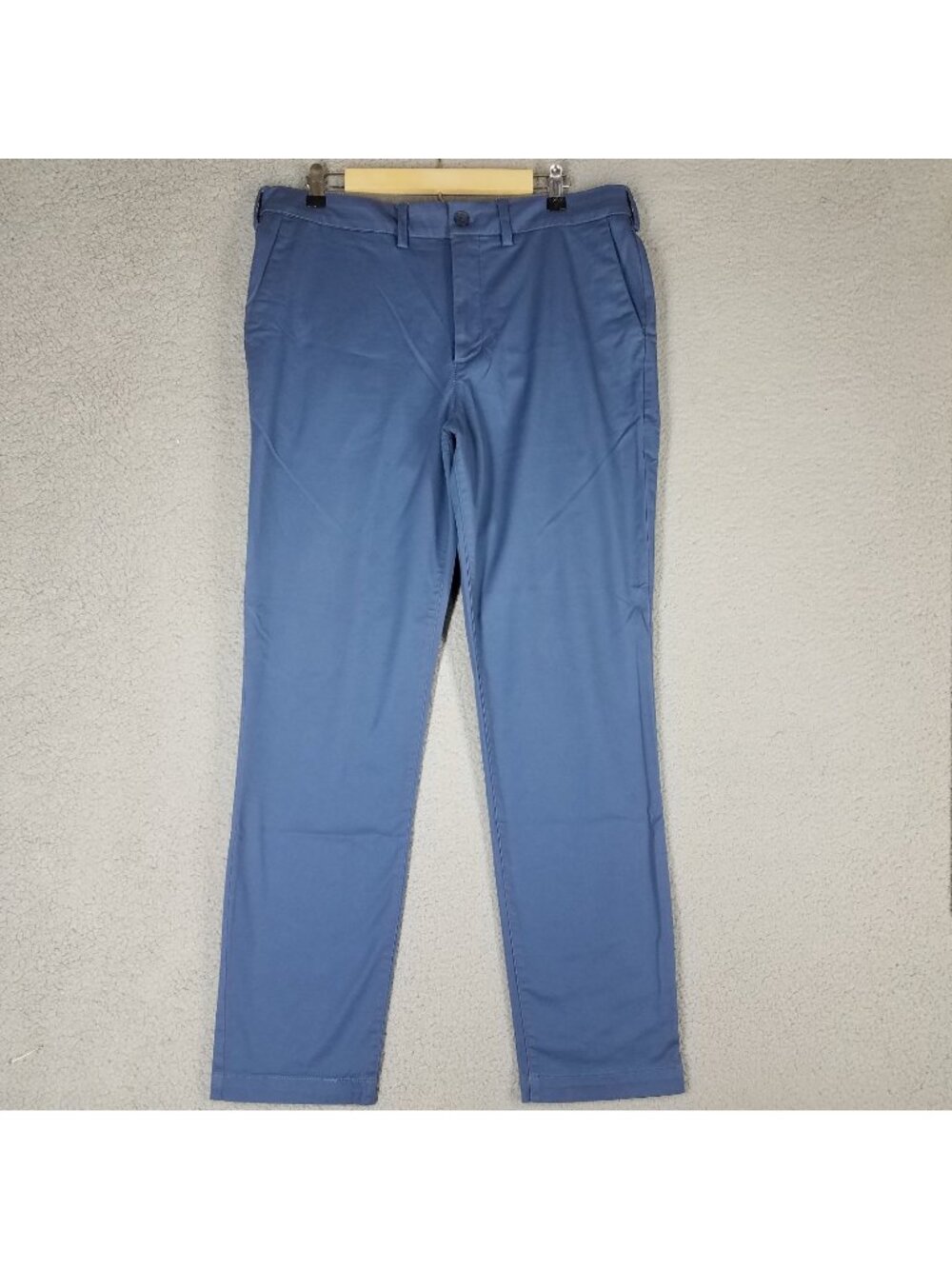 Express Chino Pants Adult 34 x 30 Slim Hyper Stretch Office Golf Comfort Blue